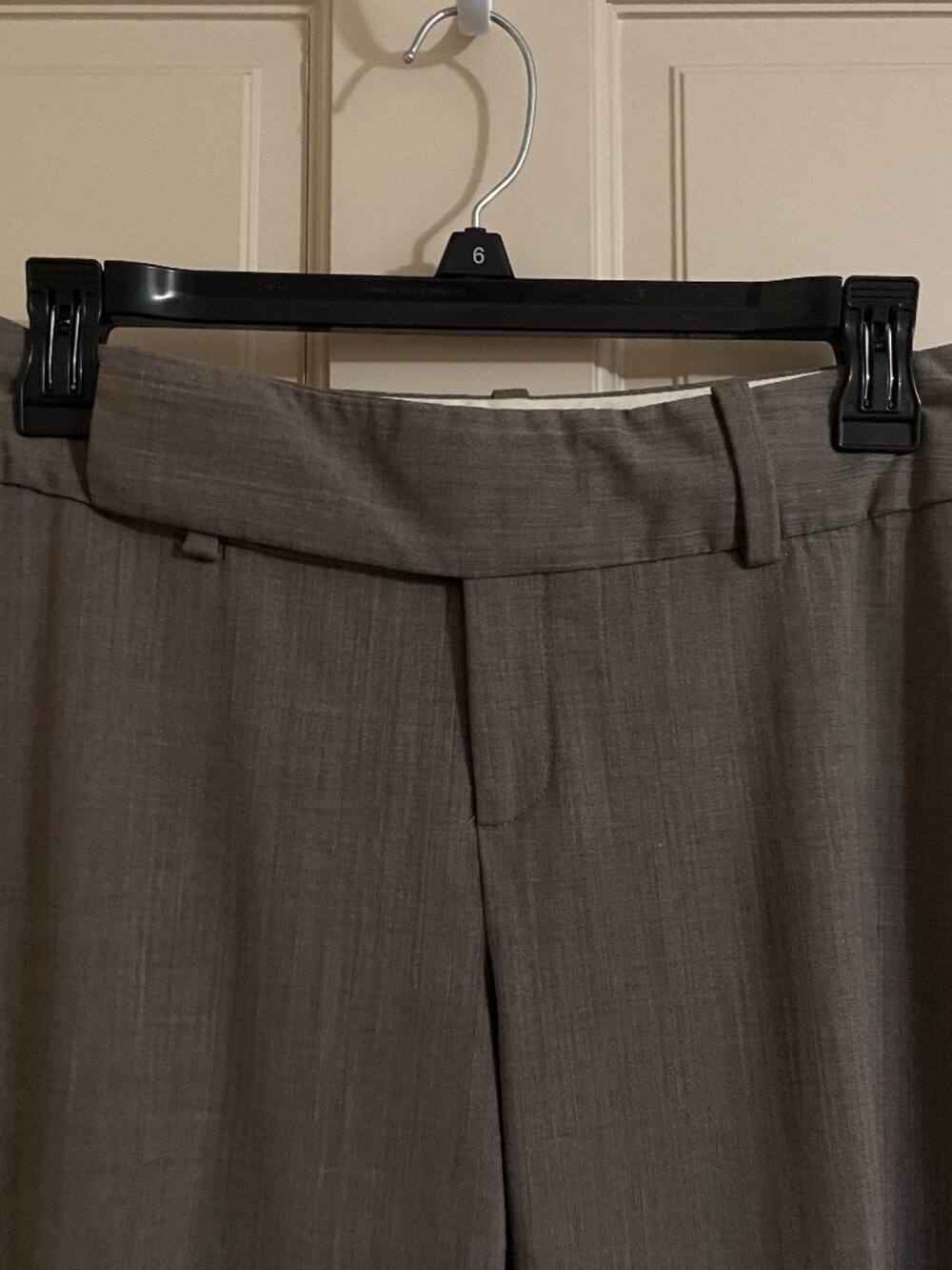 Banana Republic Martin Fit Grey Cuffed Wide-Leg Dress Pants | Size: 2